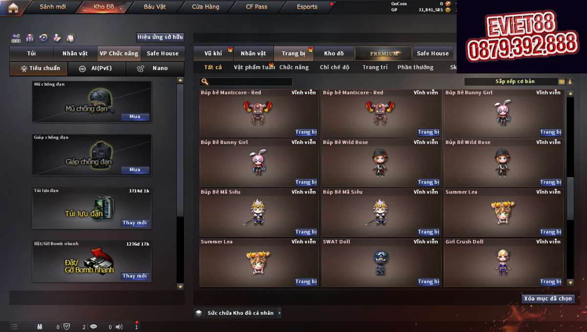 shop acc cf uy tin gia re